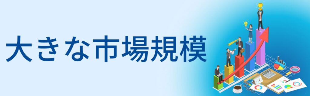 大きな市場規模